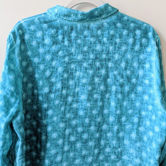 Soft Surroundings Textured Dot Button Down Tunic - Picture 4 of 7